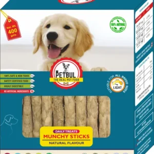 petbul Munchy Sticks Natural Dog Chew  (400 g, Pack of 1)