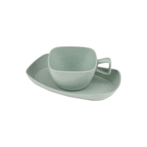 Tea Cup and Saucer green