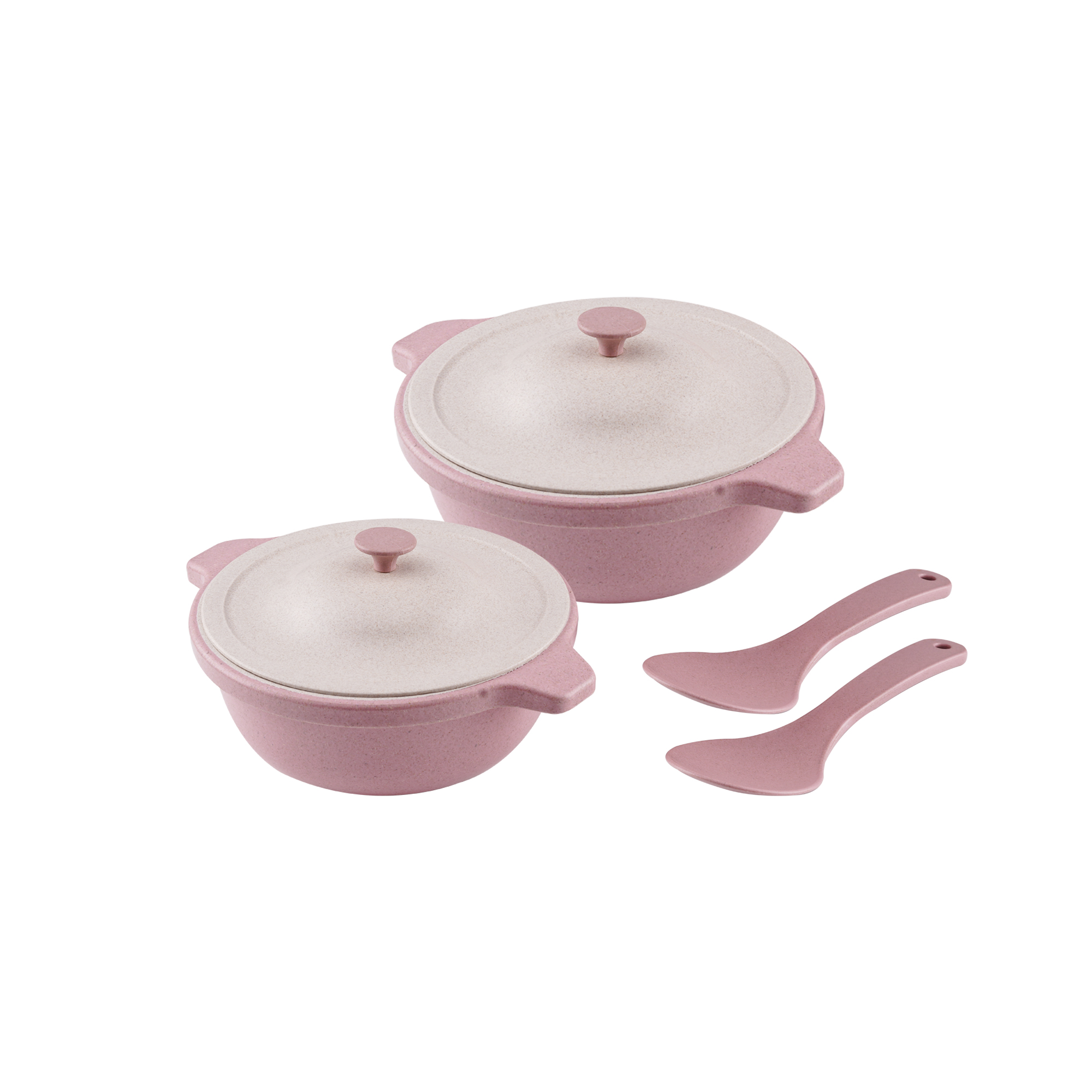 Serving bowl with serving spoon( pink)